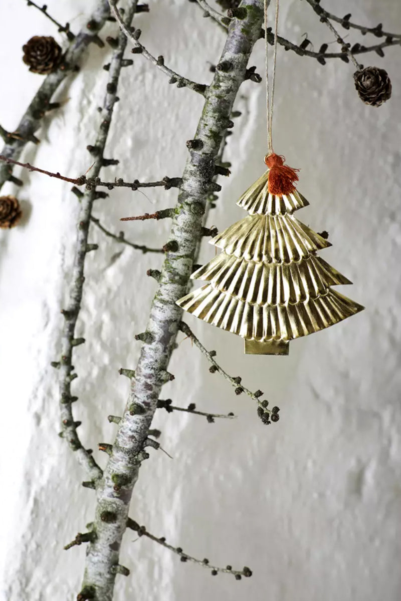 Anhänger Christmas Tree in Gold