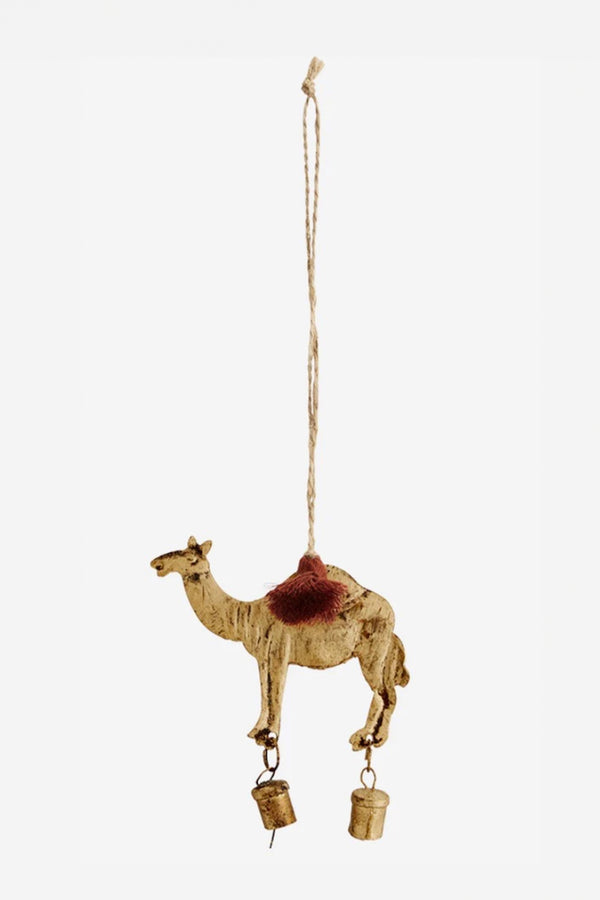 Anhänger Camel w/ Bells in Ant. Gold