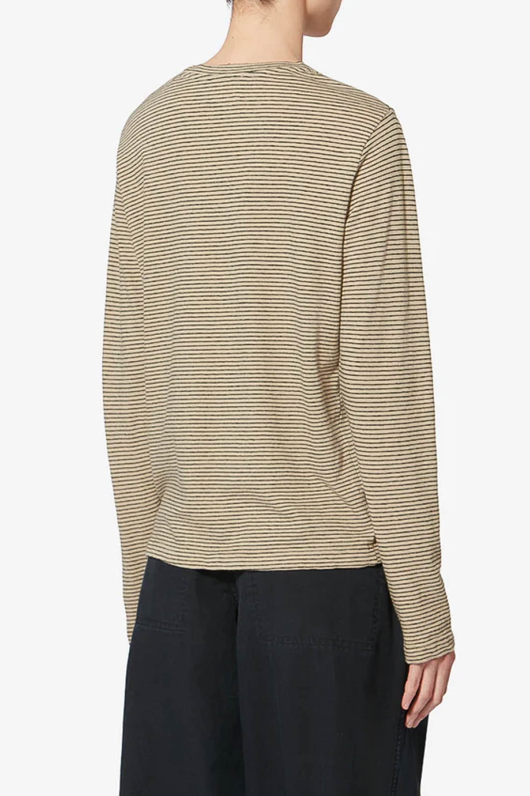 Marant Étoile, Langarm-Shirt Kaaron in Black/Beige