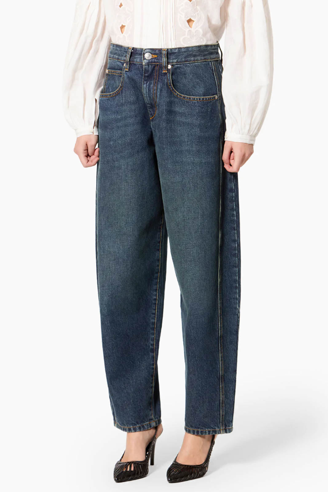 Isabel Marant, Jeans Oriane in Faded Blue