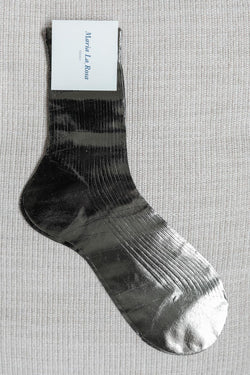 Socken One Ribbed Laminated in Grau
