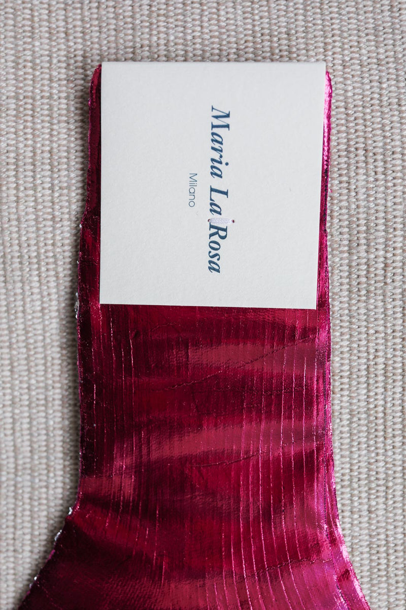 Socken One Ribbed Laminated in Rosa Antico