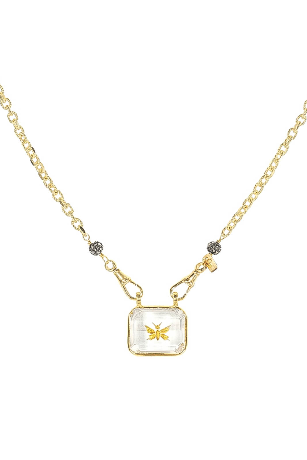 Marie Laure Chamorel, Necklace No. 1004 in sterling silver with gold plating