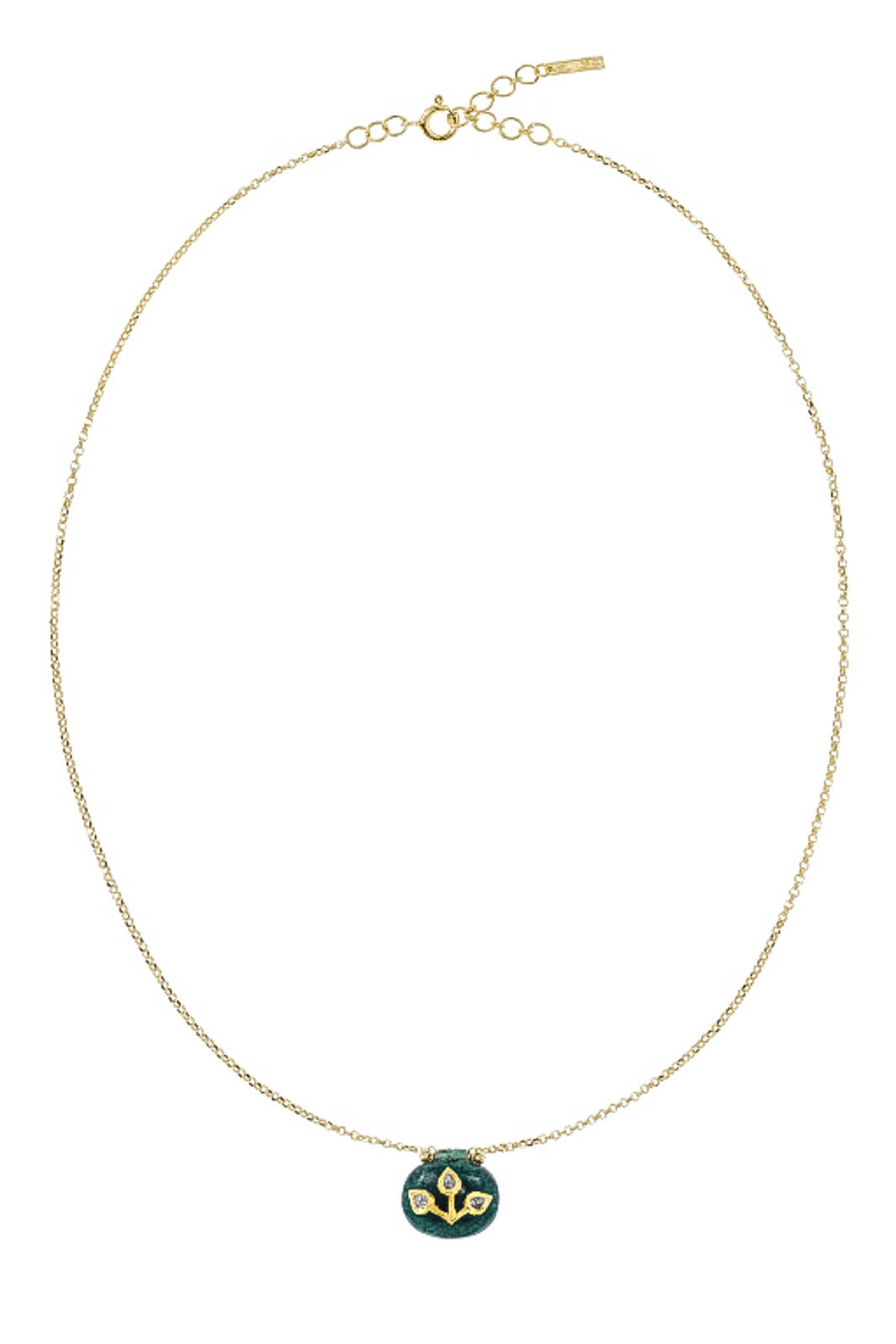 Marie Laure Chamorel, Necklace No. 982 in Gold/Green