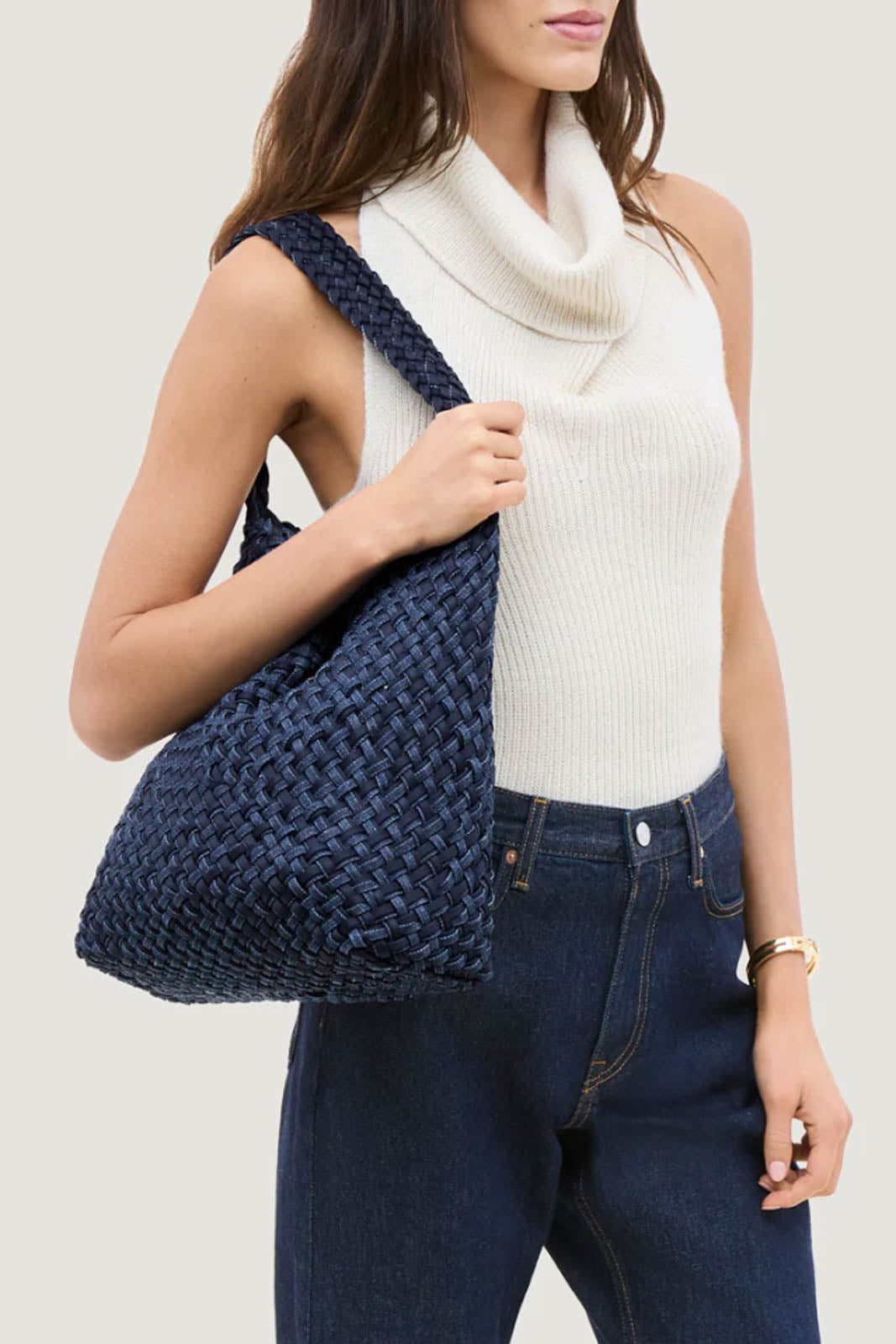 Naghedi, Tasche Nomad Hobo Medium in Indigo