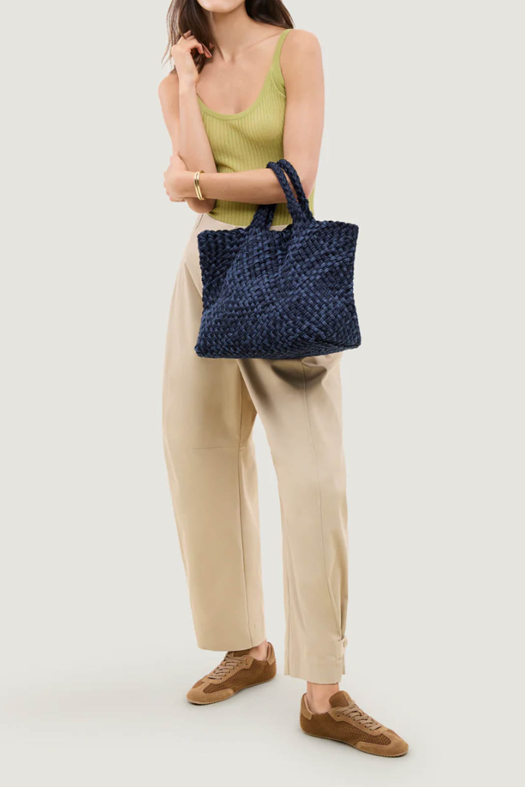 Naghedi, Tasche St. Barths Medium Tote Double Weave in Indigo