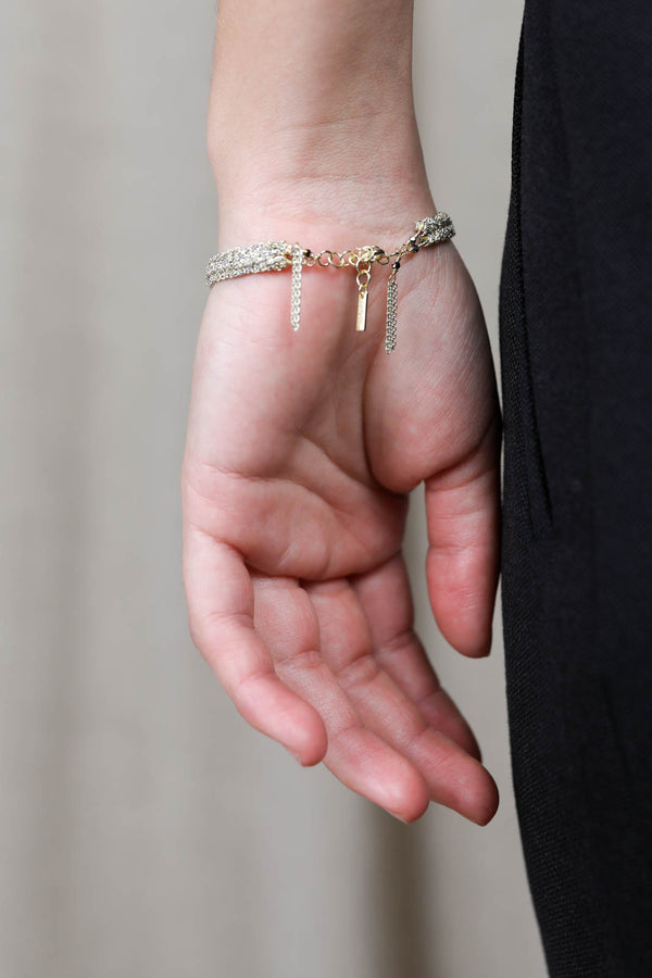 Armband N° 183 in Gold Grey