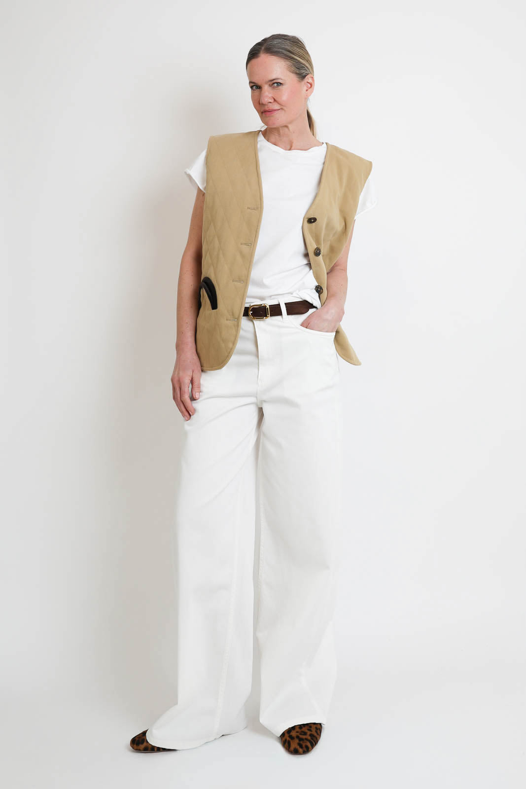 Blaze Milano, Vest Suffolk Vest in Beige