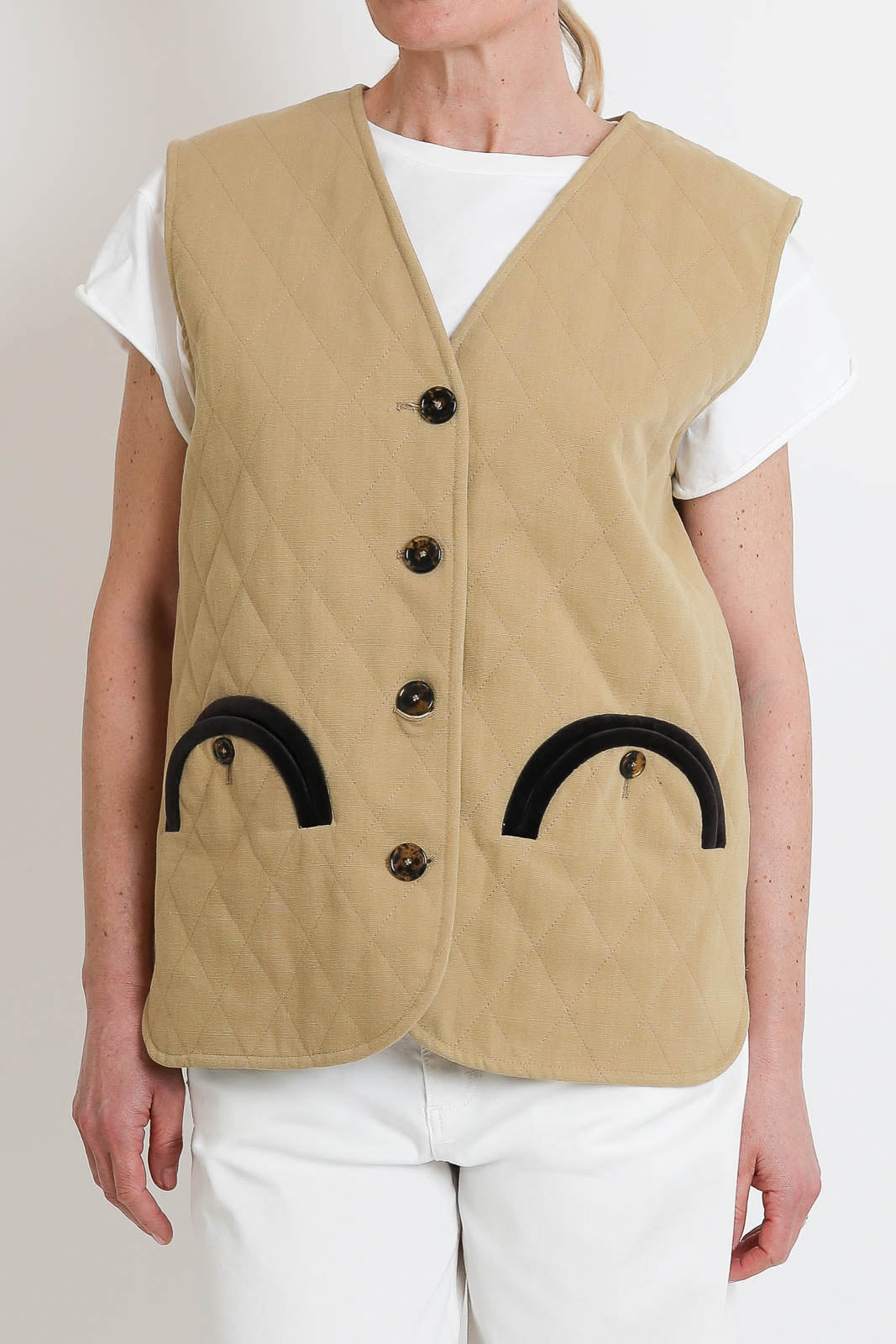 Blaze Milano, Vest Suffolk Vest in Beige