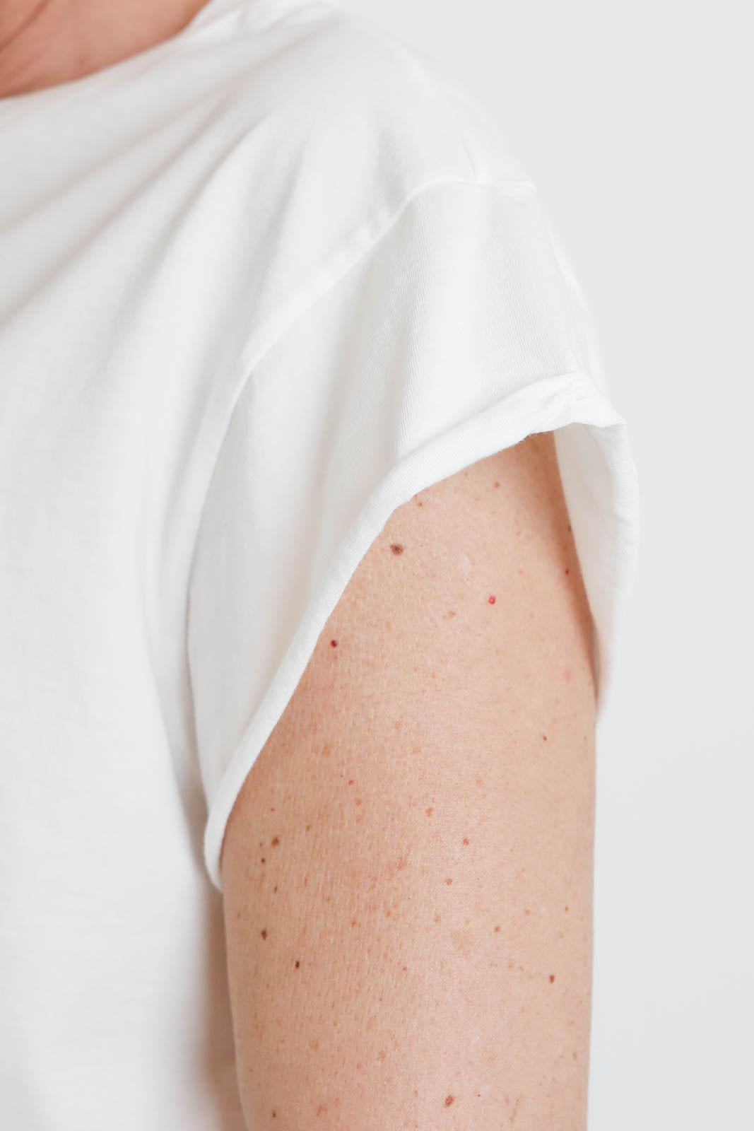 Bowery, White Crew-Neck T-Shirt