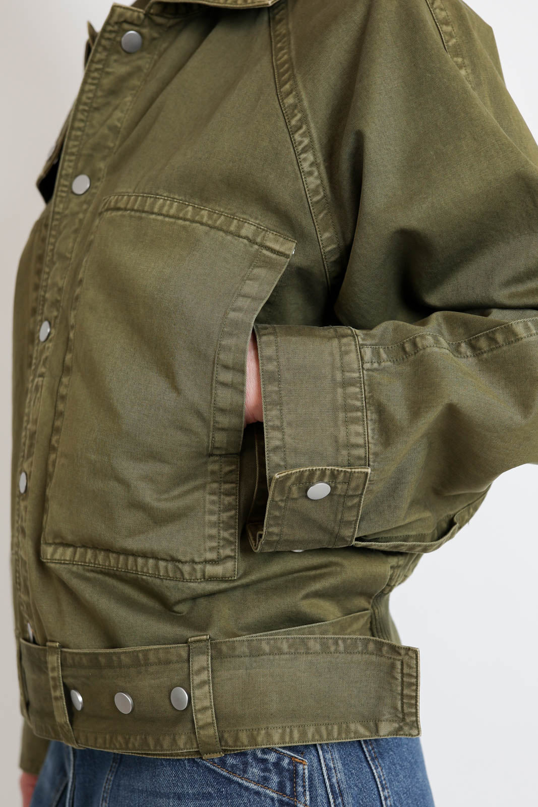 CO, Jacke Raglan Workwear in Avocado