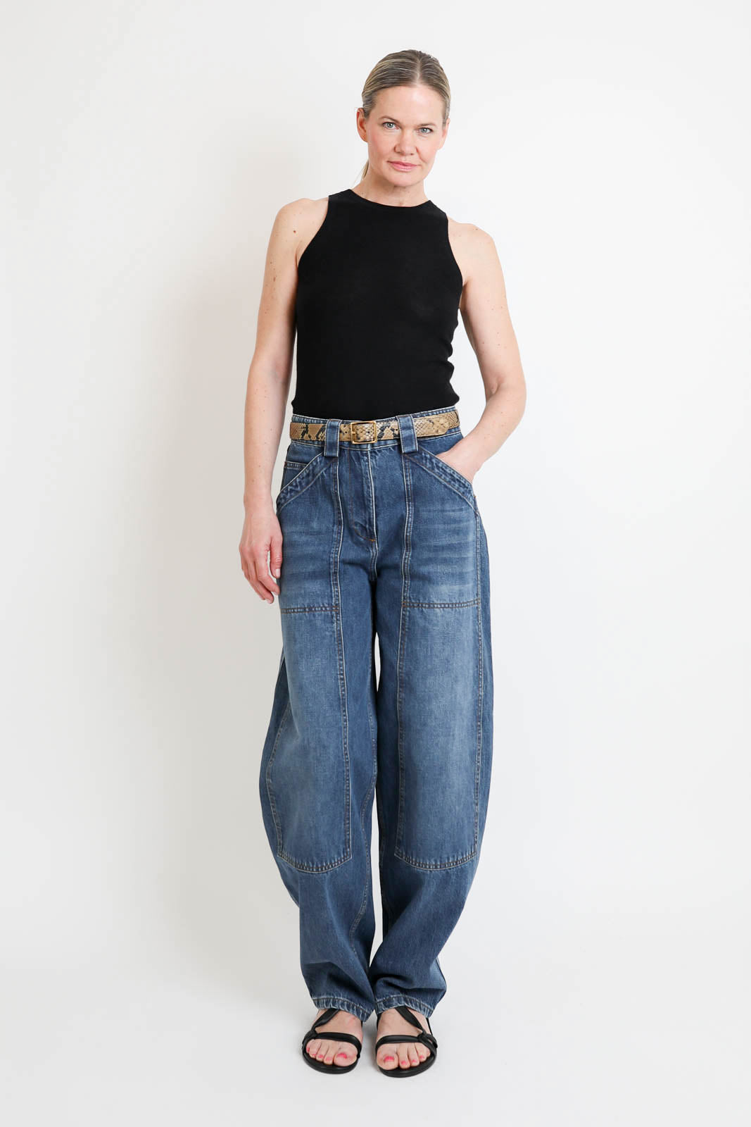 CO, Black Racerback Tank Top