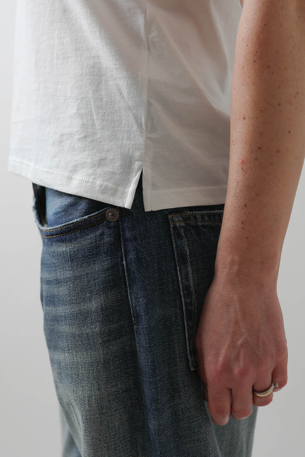 Vestibule Garderobe, Tank Top aus Baumwolle in Weiss