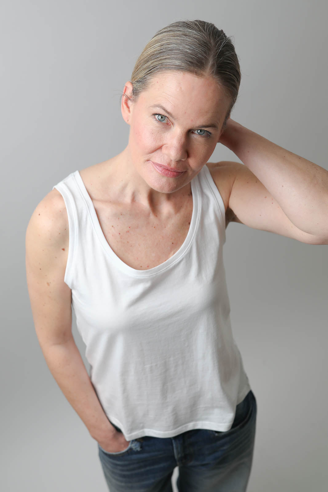 Vestibule Garderobe, Tank Top aus Baumwolle in Weiss