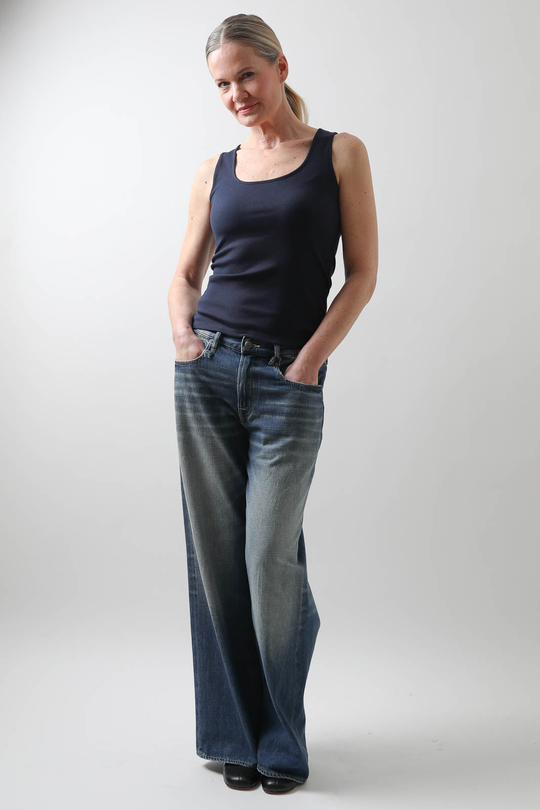 Vestibule Garderobe, Tank Top Rib in Marine