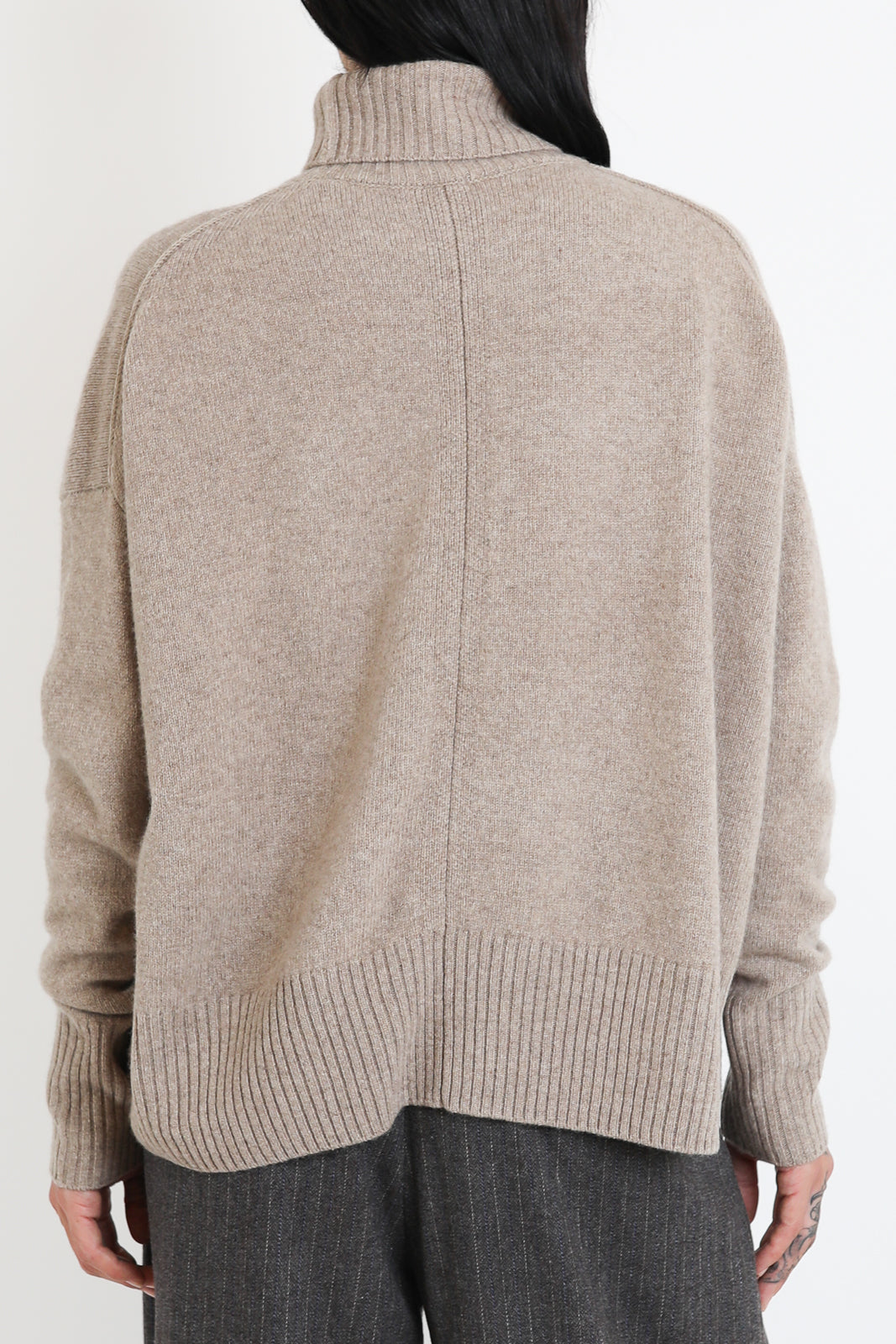 C.T. Plage, Pullover High Neck in Beige