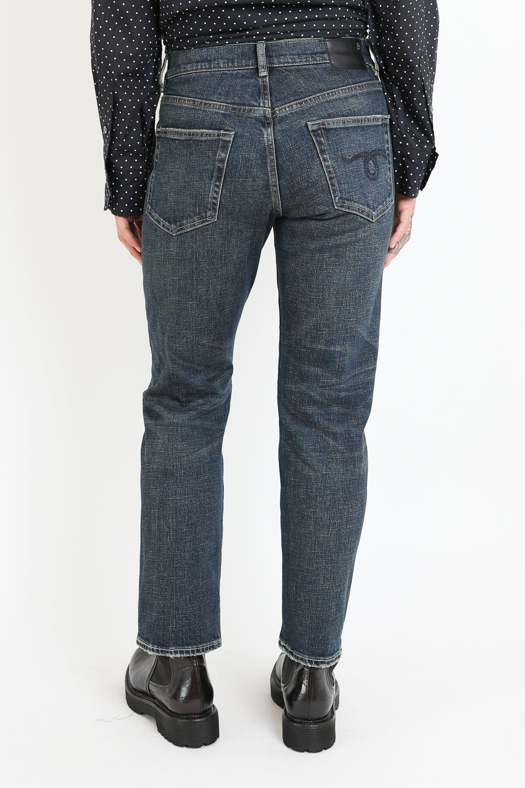 R13, Jeans Romeo Hoyt in Blue Stretch