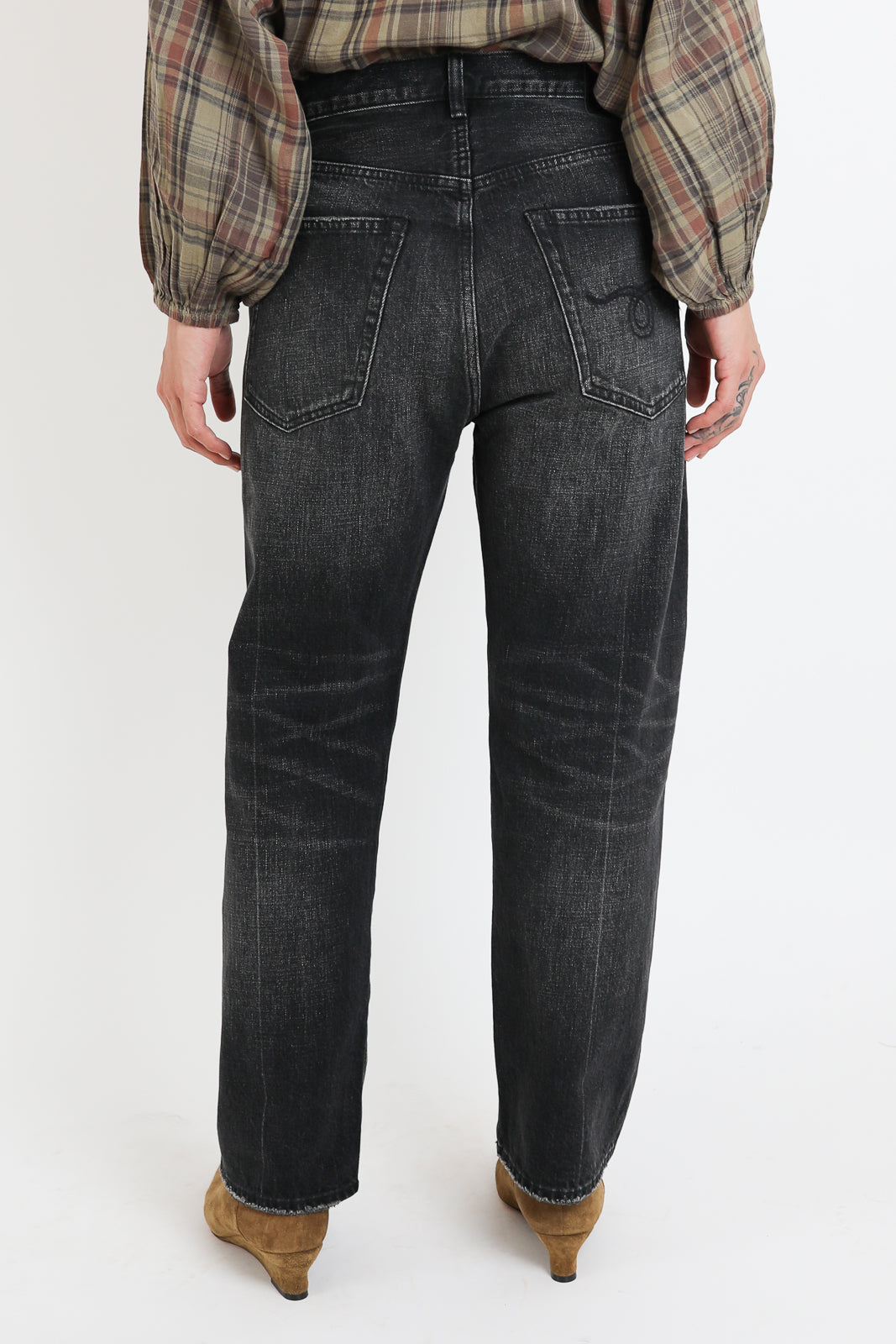 R13, Jeans Boyfriend in Brixton Black