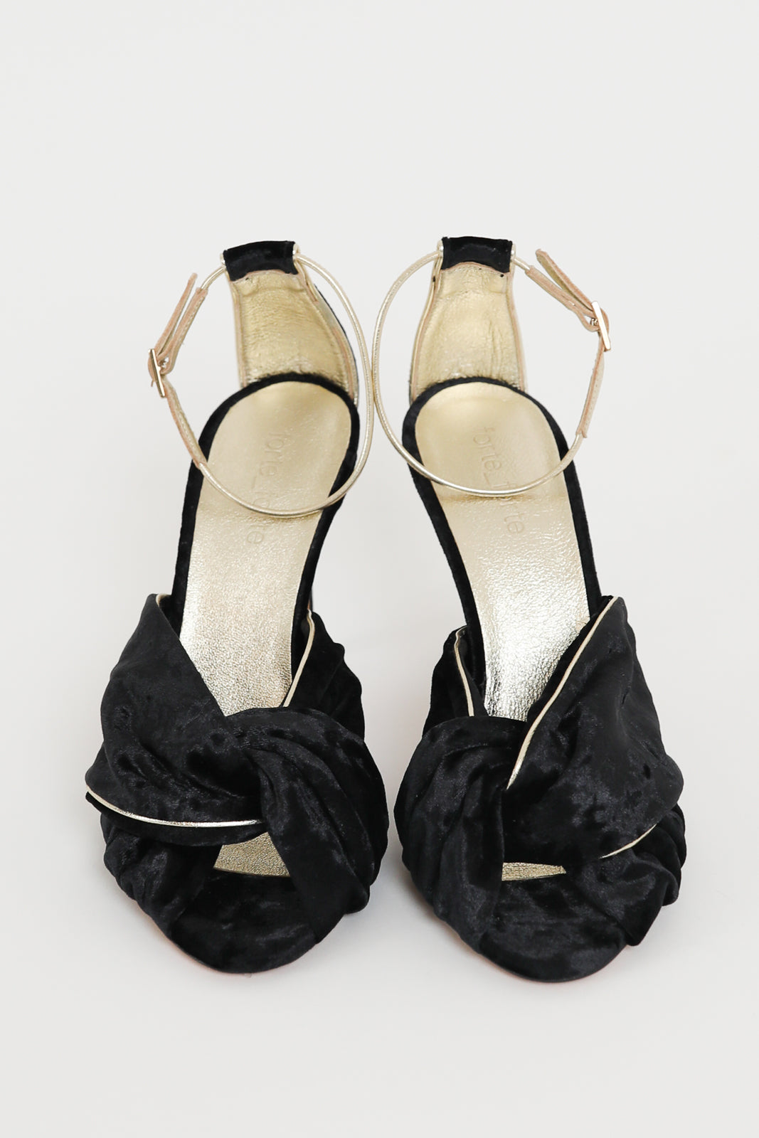 Forte-Forte, Sandalen mit Absatz in Nero