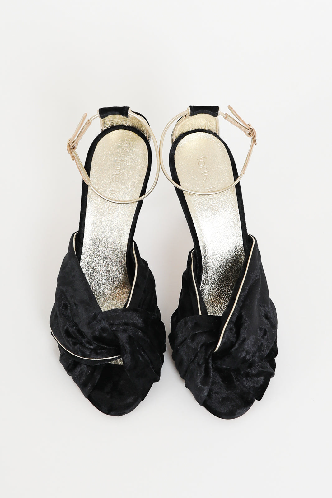 Forte-Forte, Sandalen mit Absatz in Nero