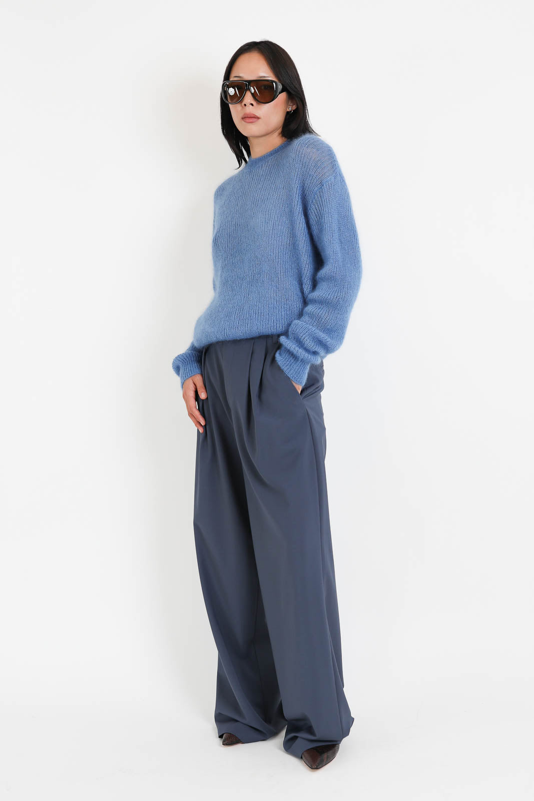 Tibi, Pullover Easy in Newman Blue