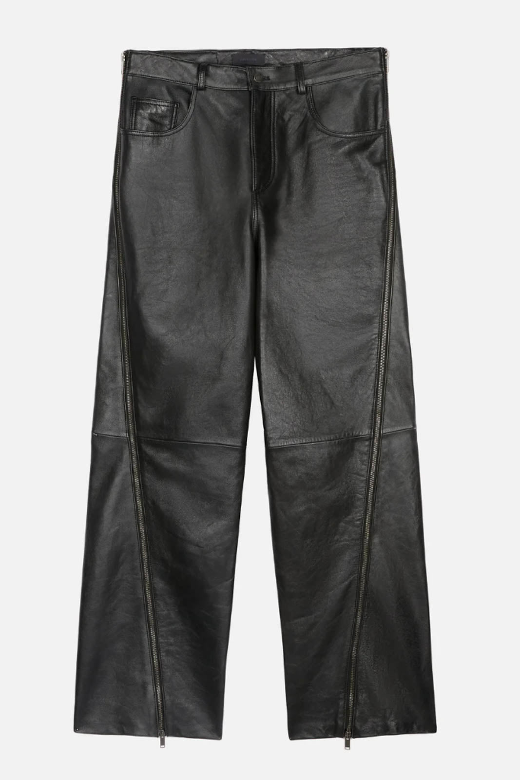 Haikure, Hose Bonnie Zip Silky Leather in Schwarz