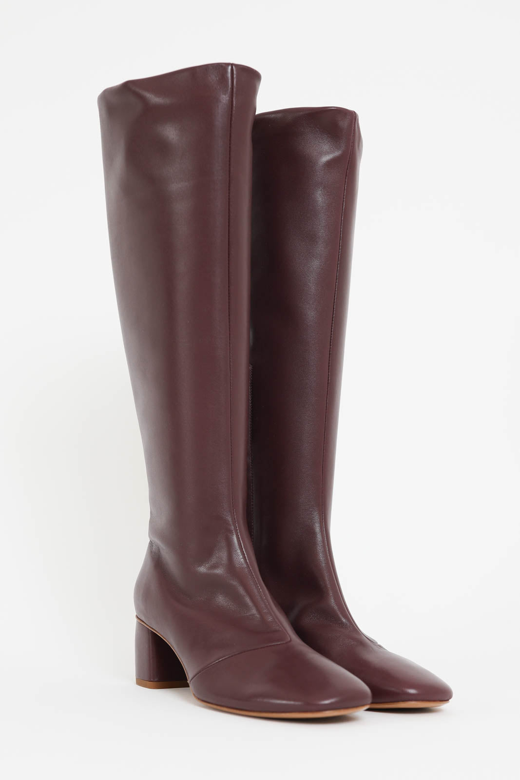 Forte-Forte, Stiefel aus Leder in Ruby