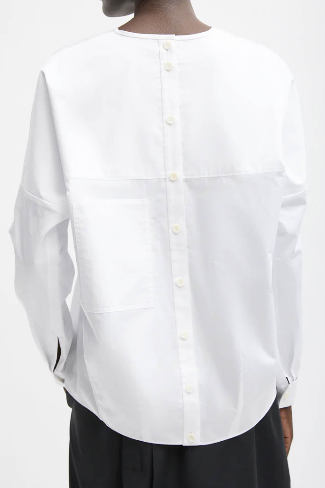 Tibi, Bluse Dolman in Weiss