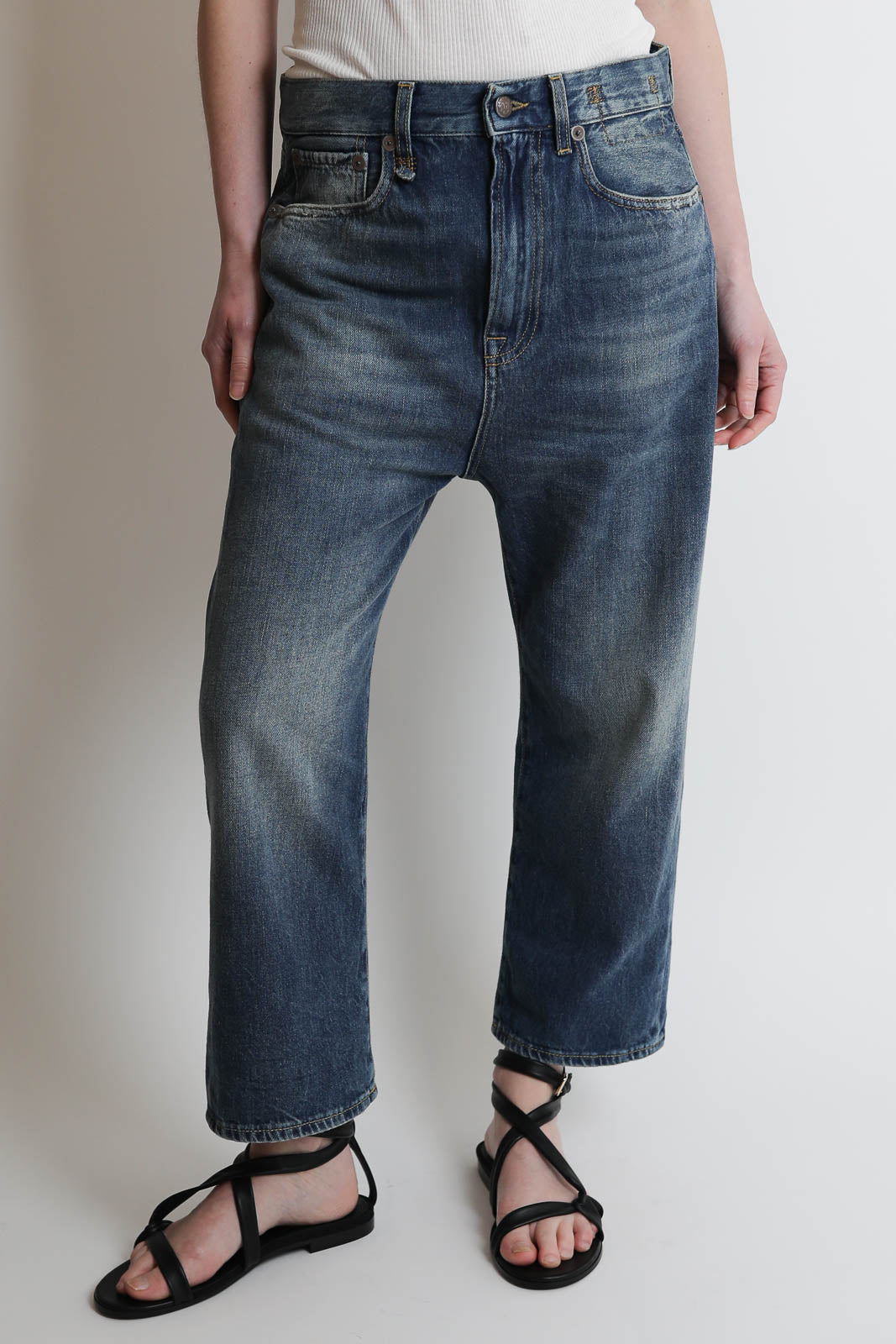 R13, Jeans Tailored Drop in Kellen Blue