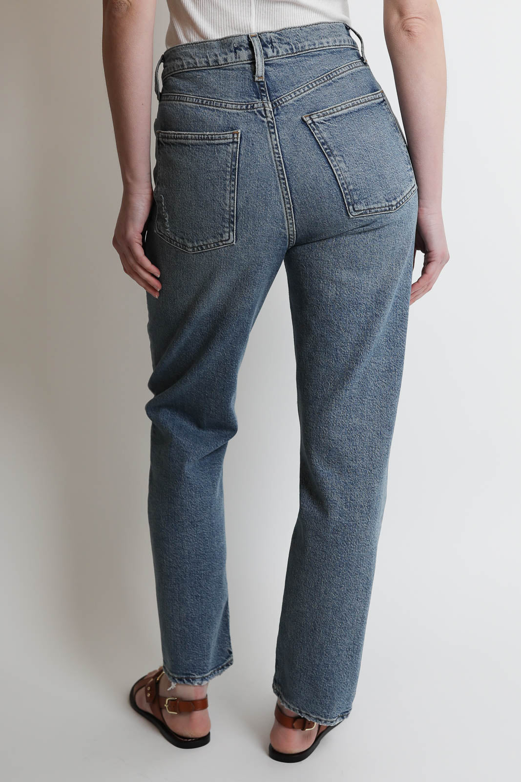 Agolde, Jeans 90s Pinch Waist Crop in Renew