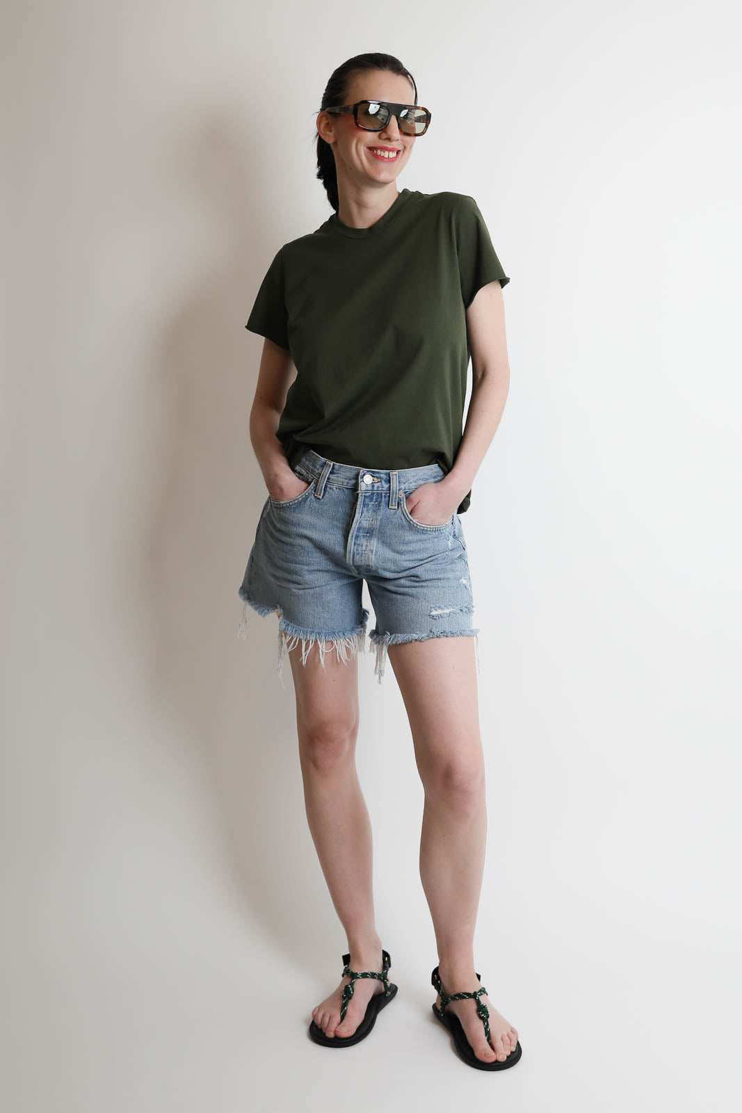 Agolde, Shorts Parker Long in Swapmeet