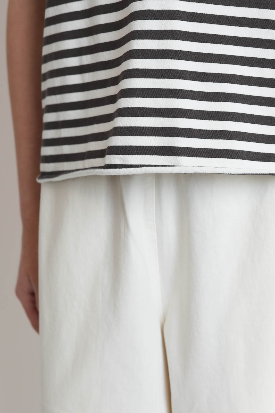 Labo.Art, T-Shirt Rico Striped in Avorio