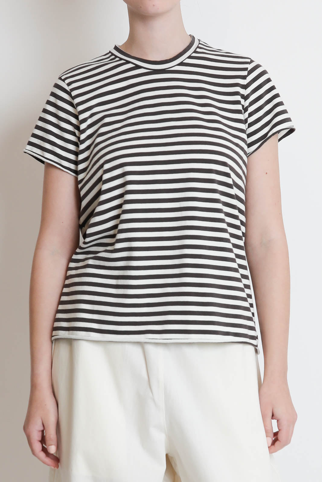 Labo.Art, T-Shirt Rico Striped in Avorio