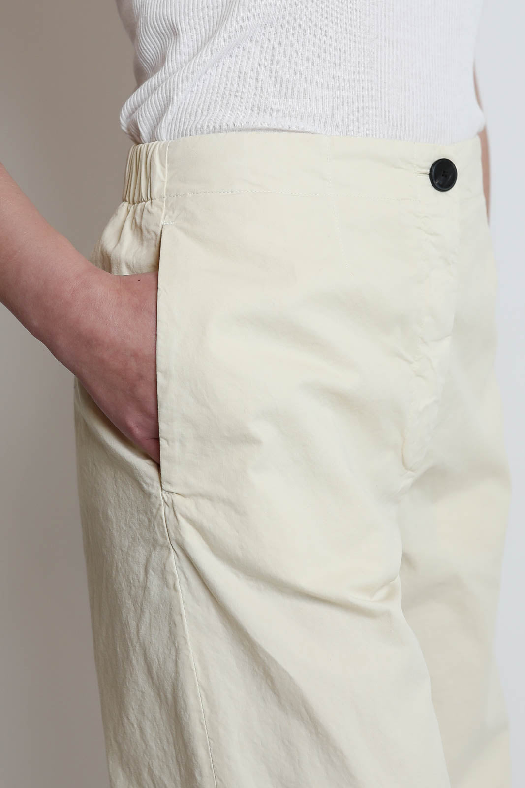 Pomandere, Hose aus Baumwolle in Chalk