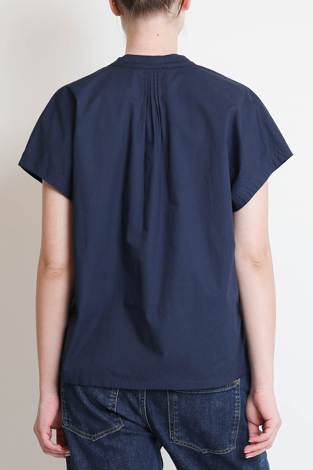 Pomandère, Bluse ohne Ärmel in Navy