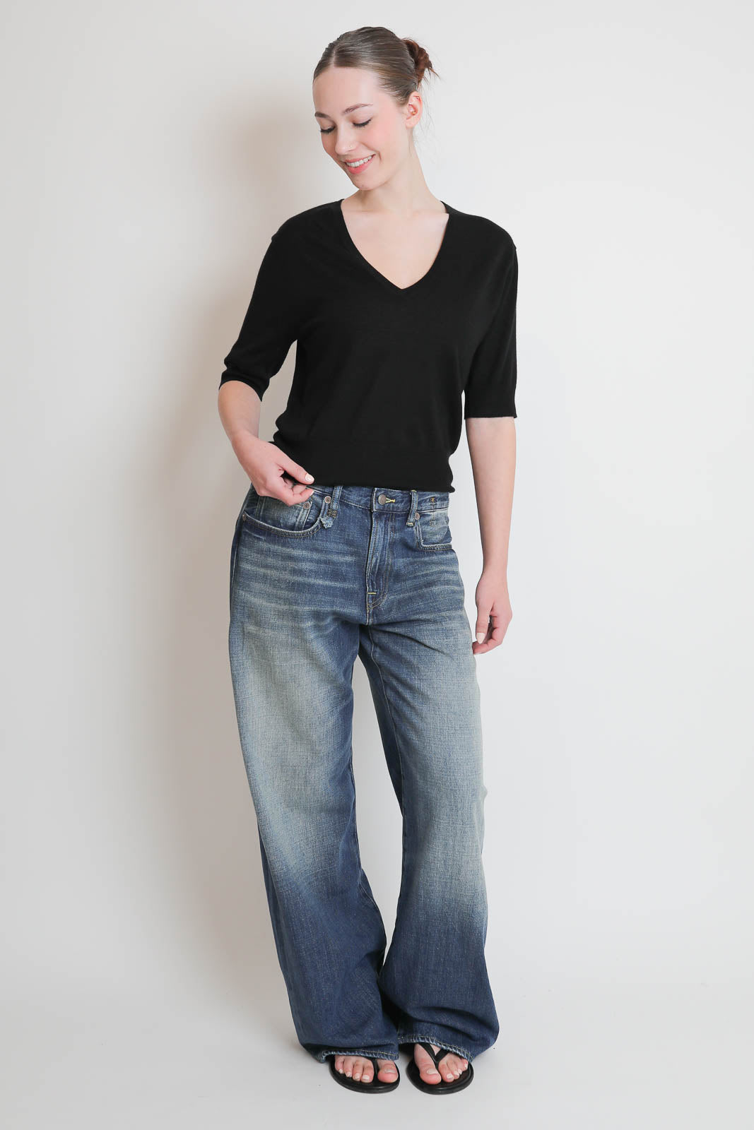 Soft Goat, Pullover Featherlight in Schwarz