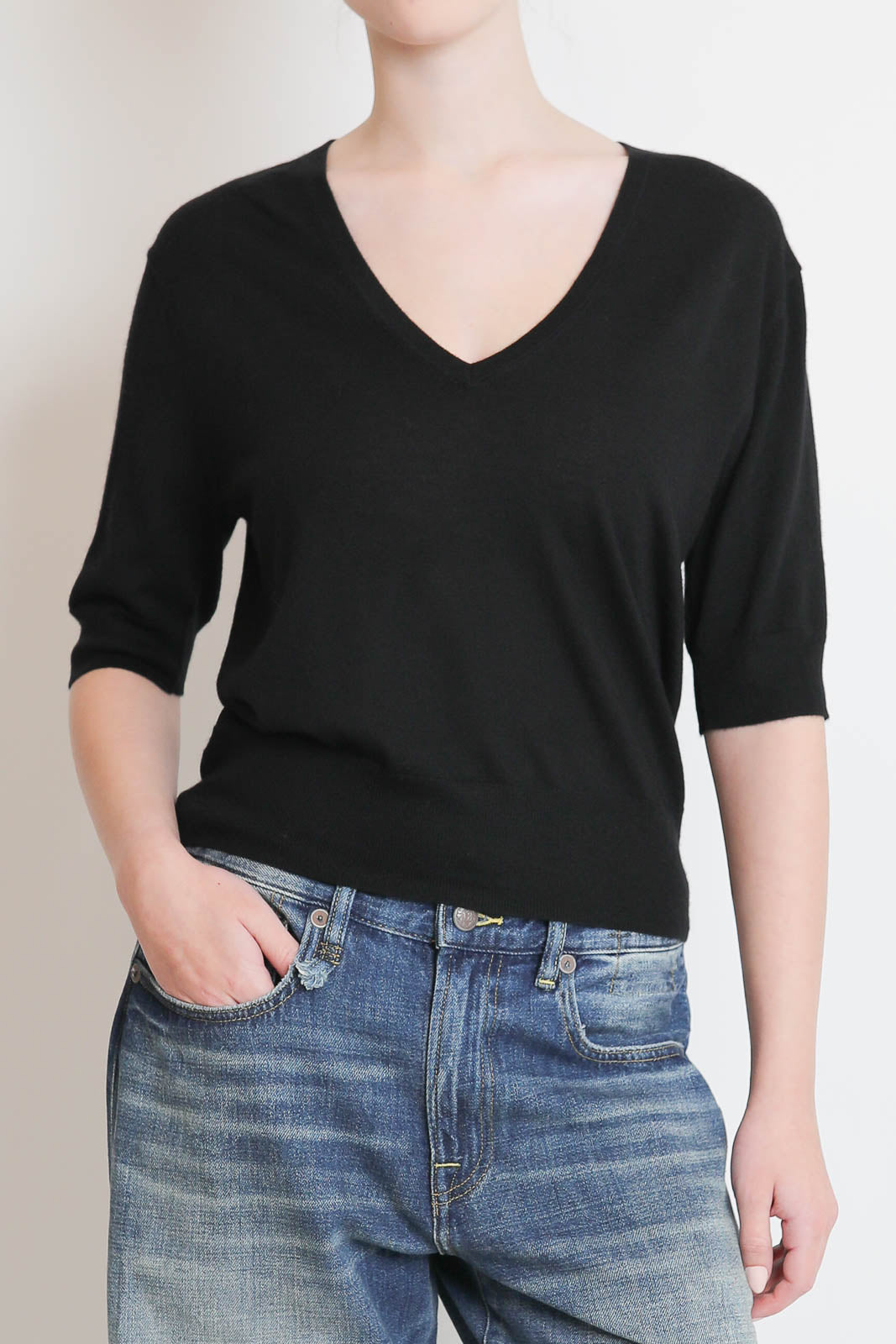 Soft Goat, Pullover Featherlight in Schwarz