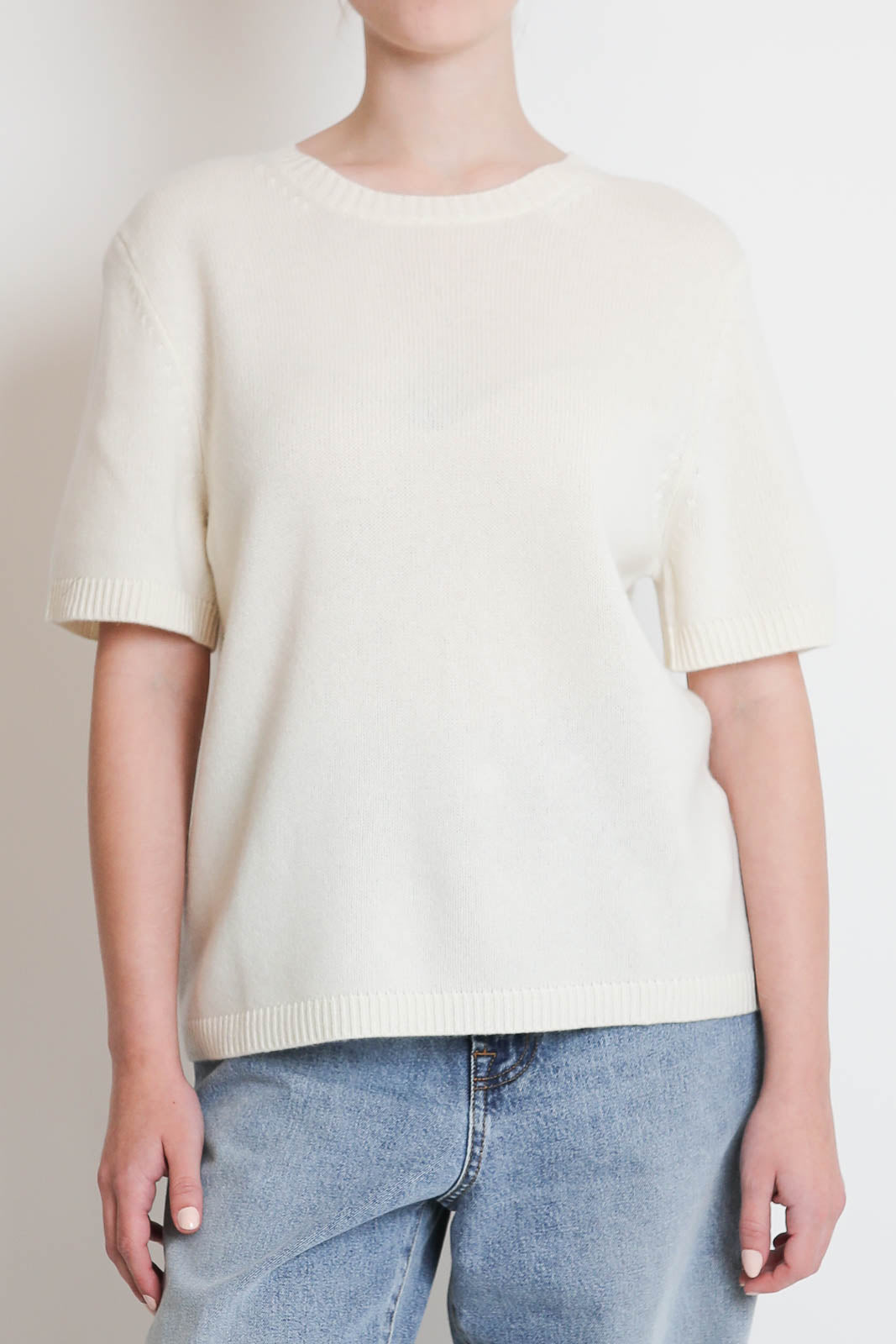Soft Goat, T-Shirt Oversized in Feather White