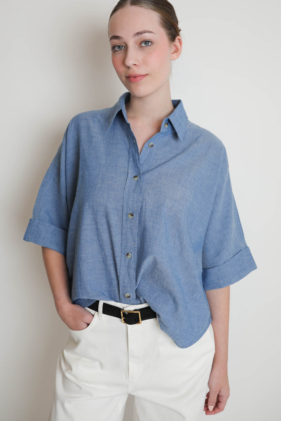 Vanessa Bruno, Bluse Bobby in Chambray
