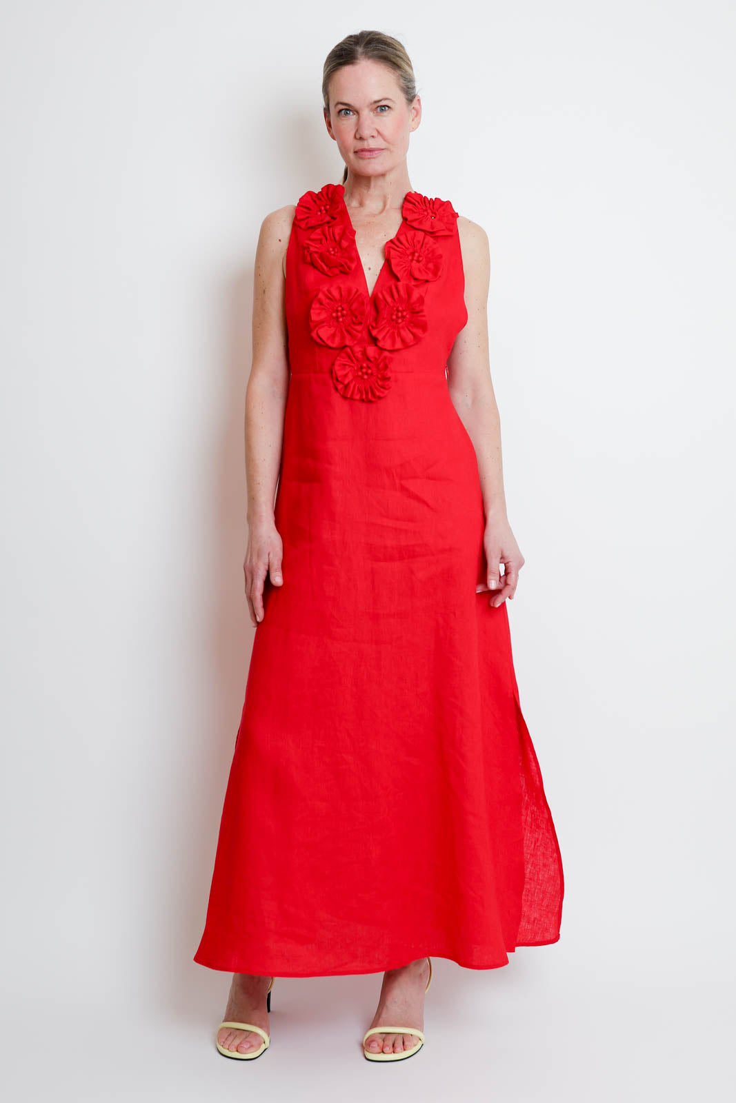 Farm Rio, Kleid ohne Ärmel in Rot