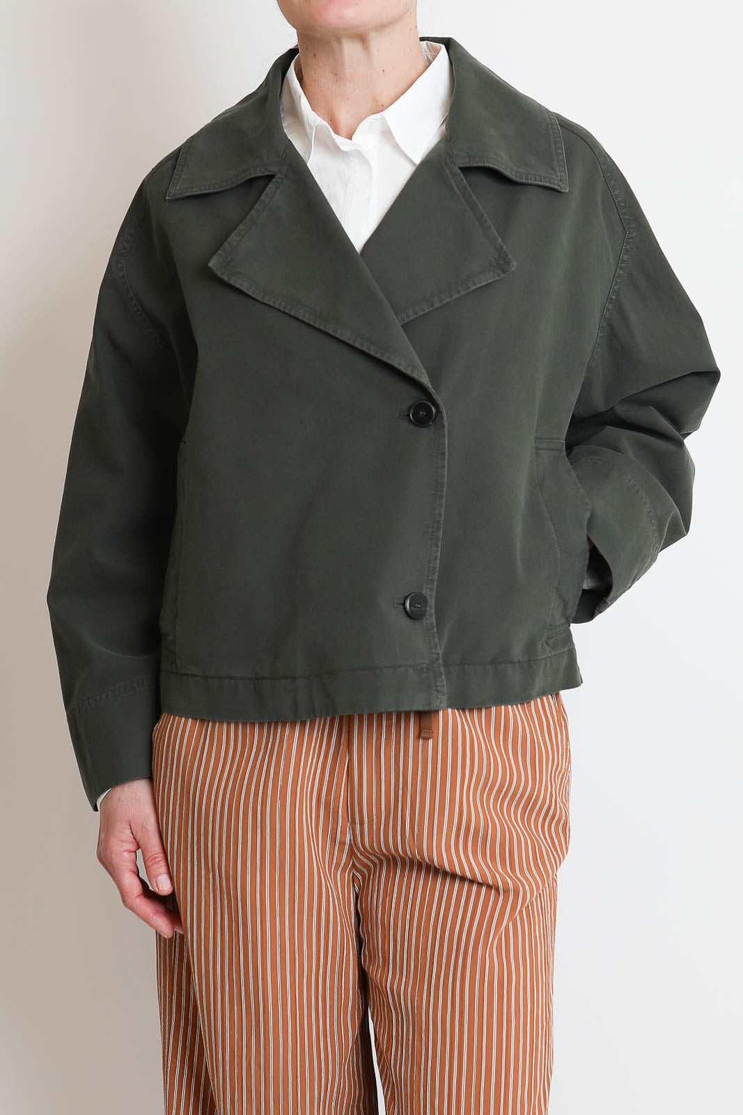 Pomandere, Jacke aus Baumwolle in Forest Green