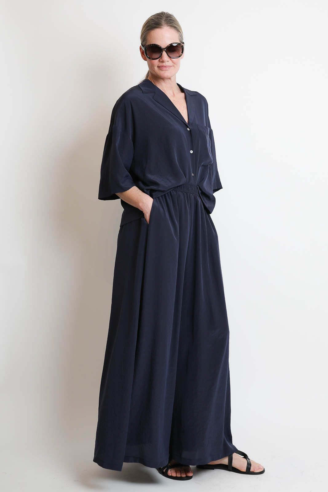 Zenggi, Hose Palazzo in Japan Blue