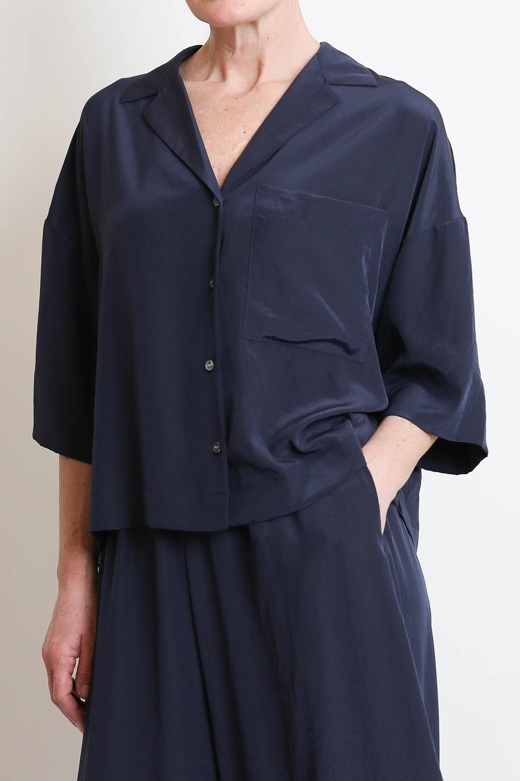 Zenggi, Bluse Boxy in Japan Blue