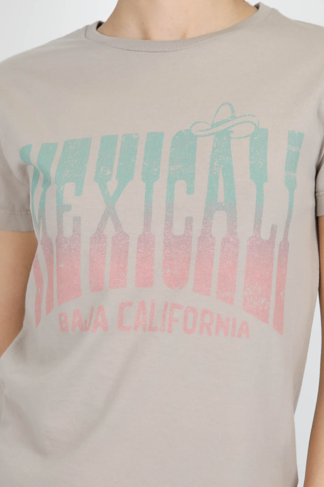 T-Shirt Mexicali in Gravel