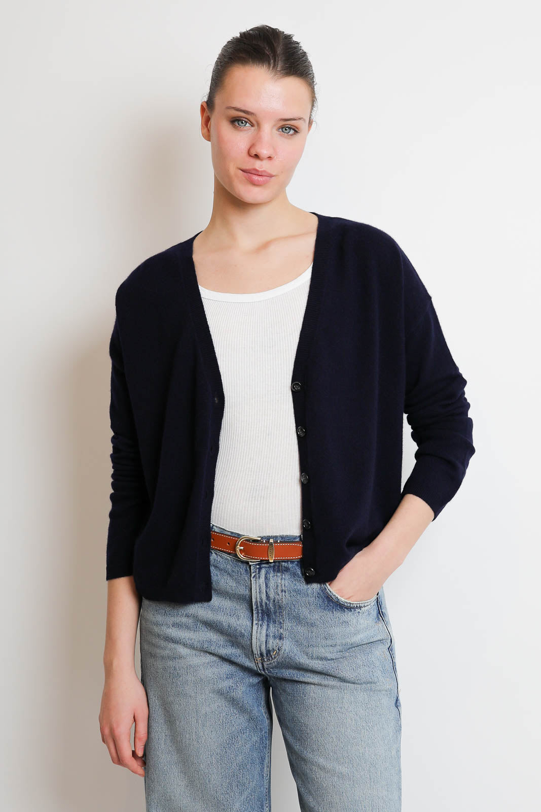 Lisa Yang, Cardigan Abby in Navy
