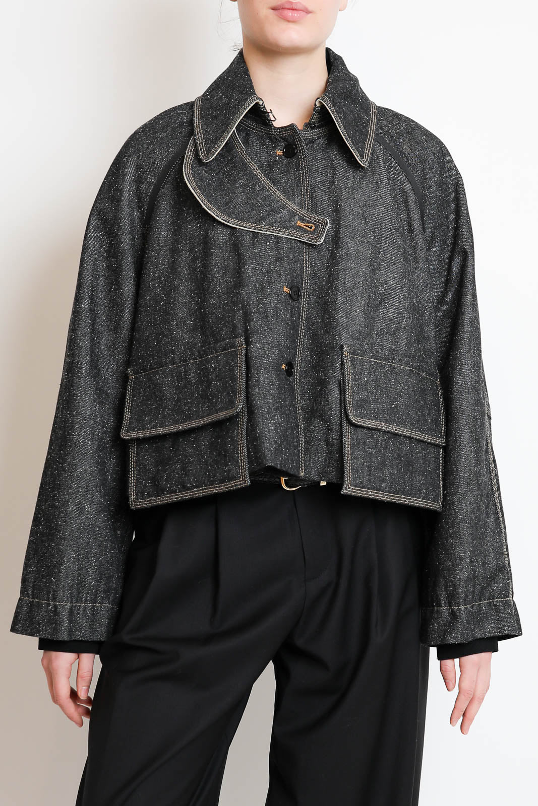 Nackiye, Jacke Precious Cargo in Indigo Raw