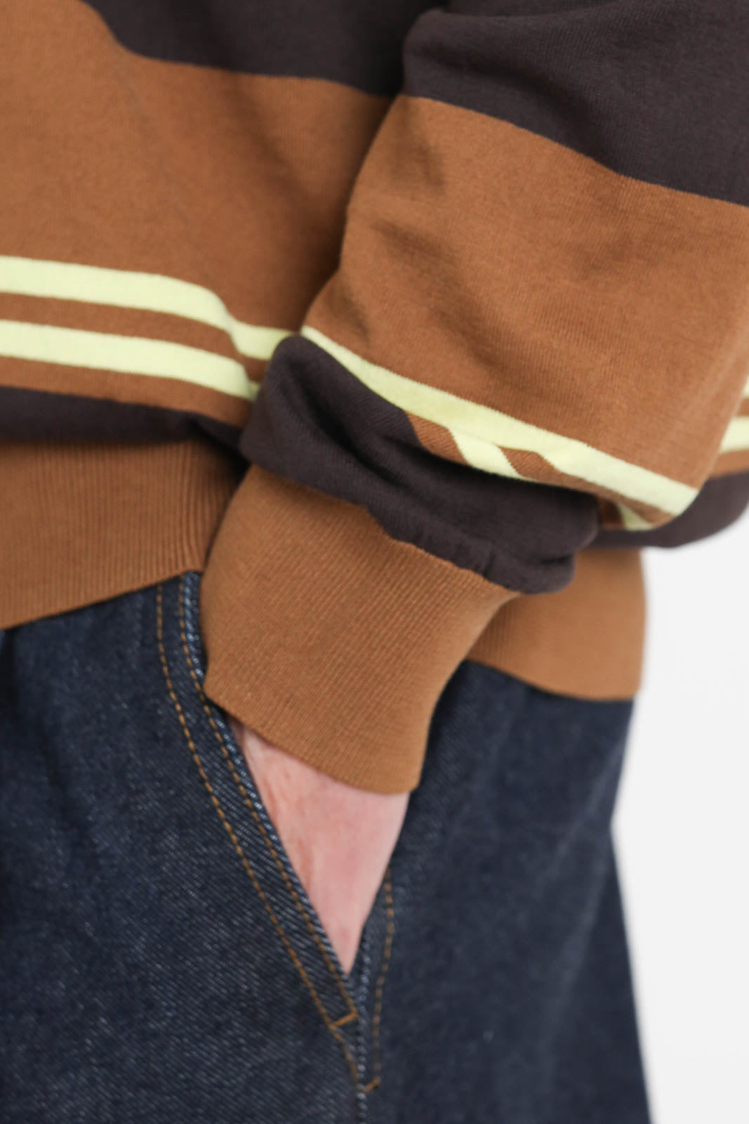 Tibi, Pullover à col rond, marron multicolore