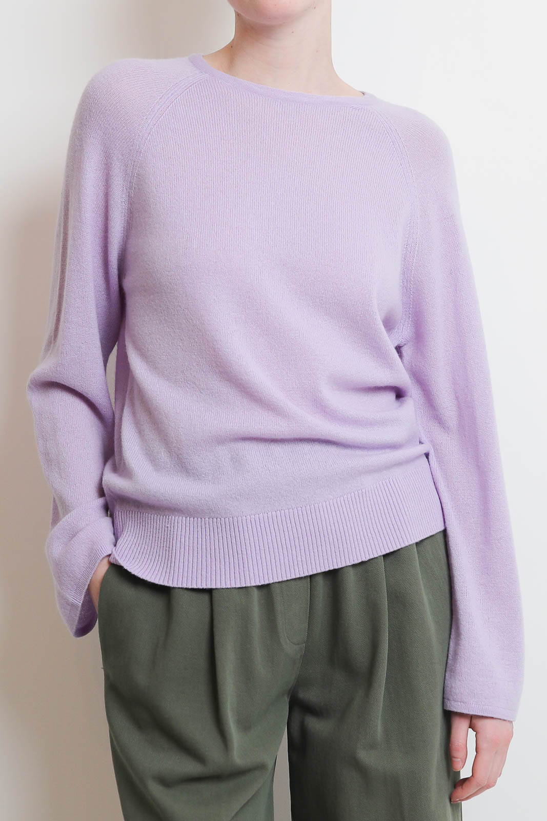 Forte-Forte, Wool Cashmere Gauze Sweater in Lilac