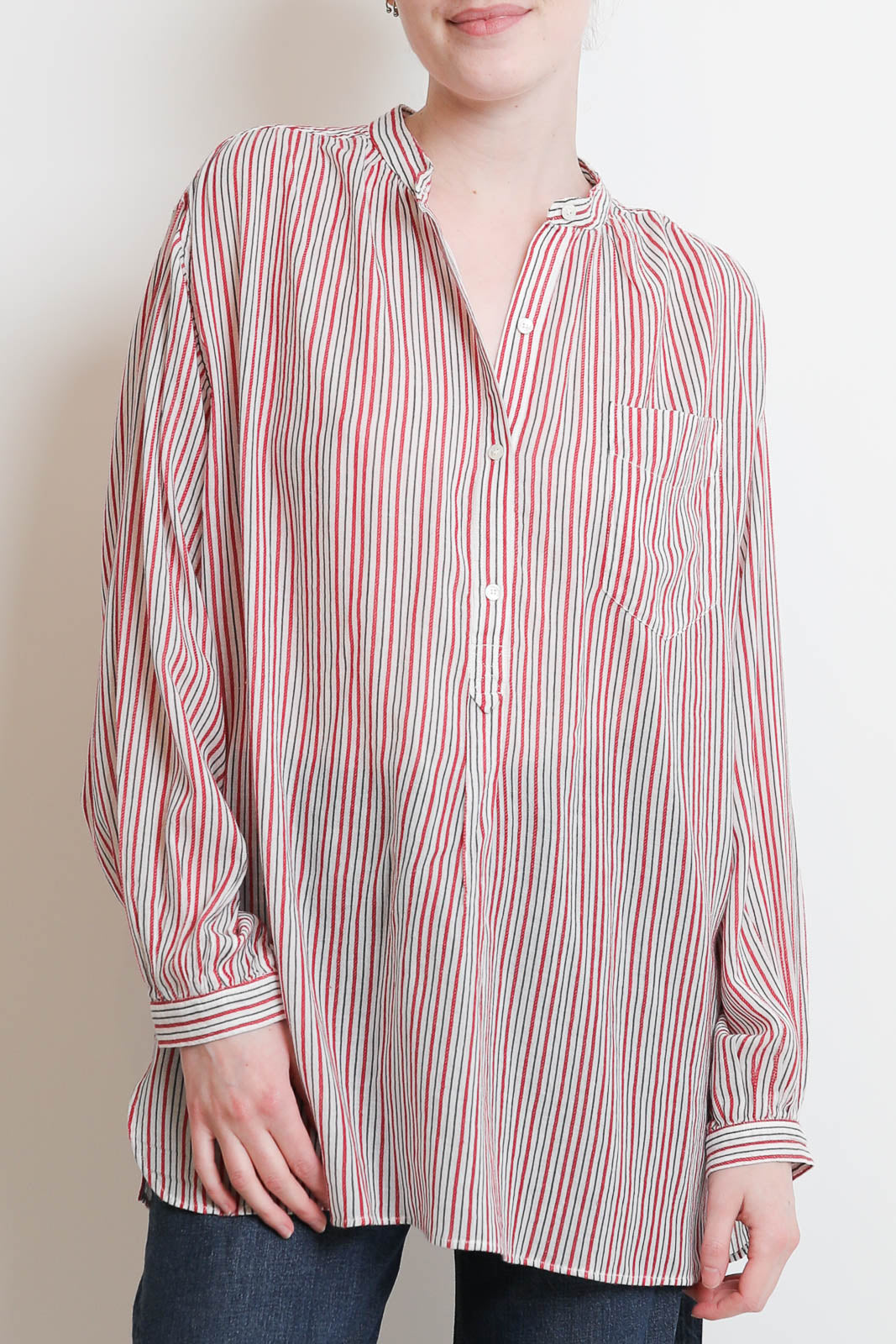 Marant Etoile, Bluse Sapha in Ecru/Red