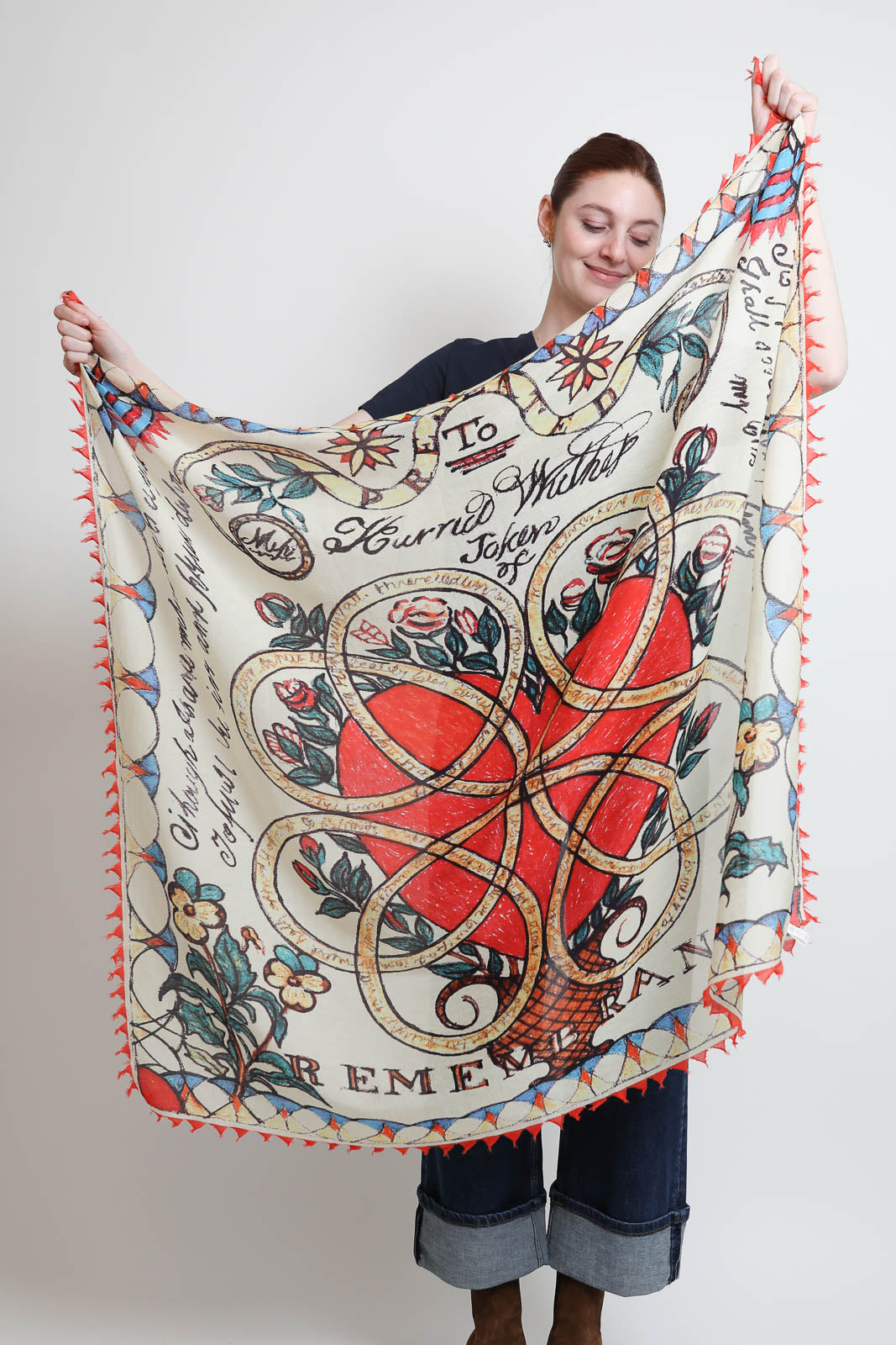 Faliero Sarti, Schal Mara in Ecru